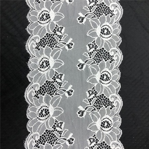 Renda de renda elástica com <span class=keywords><strong>design</strong></span> simples, laço suíço, flor, renda, para vestido, suíça