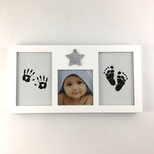 Kit de cadre d'empreinte de <span class=keywords><strong>main</strong></span> et d'empreinte de pied pour bébé cadeau pour bébé - Product Image 4