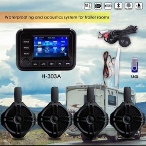 Hệ Thống Điều Khiển Âm Thanh Đa Phương Tiện BT, Hệ Thống Âm Thanh Nổi Ngoài Trời Cho Du Thuyền ATV UTV, Thuyền Máy - Product Image 3