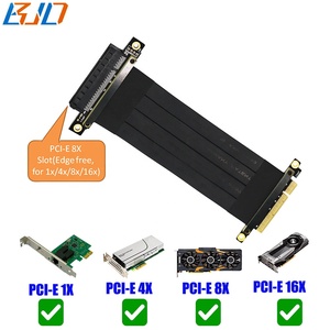 Adaptador PCI Express PCI-E 3.0 <span class=keywords><strong>8X</strong></span> a X8 de 180 Grados, Cable de Extensión de Tarjeta Riser de 10CM 20CM 30CM 40CM 50CM 60CM 70CM 80CM 90CM 100CM - Product Image 4