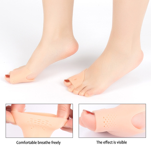 Manchon de Gel en Silicone, 1 paire, protecteur d'<span class=keywords><strong>hallux</strong></span> <span class=keywords><strong>Valgus</strong></span>, orthopédique, séparateur d'orteils, chaussettes à <span class=keywords><strong>semelles</strong></span> - Product Image 4