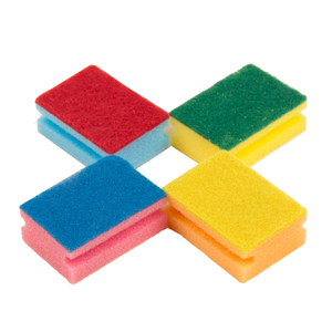 Double usage plats colorés ustensiles <span class=keywords><strong>non</strong></span> abrasif cuisine nettoyage éponge à récurer - Product Image 1
