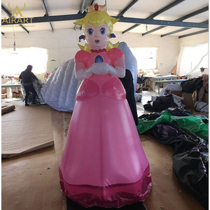 2m tall customized inflatable princess/infanta cartoon mascot