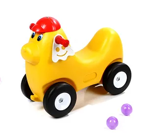 Kindergarten children indoor toys baby walker car plastic rocking horse kids ride on toy plastic car for sale