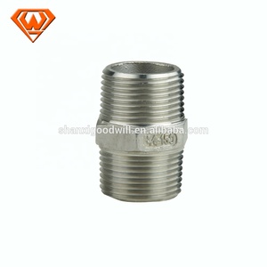 Phụ Kiện Kết Nối Ống <span class=keywords><strong>Ss</strong></span> Đúc Thép Không Gỉ 304 <span class=keywords><strong>316</strong></span> Ống Nối Ren Đực Và Cái - Product Image 2