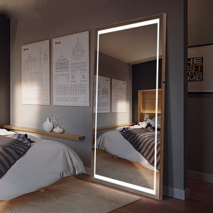 Grand miroir à lumière LED de style hollywoodien Grand miroir à LED pour <span class=keywords><strong>salon</strong></span> de coiffure