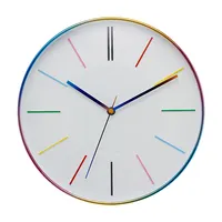 หน้าปัดนาฬิกาพลาสติกสีสันสดใสขนาด12นิ้วพร้อมนาฬิกาแขวนพลาสติกสีสันสดใส