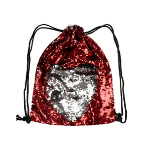 Ucuz kırmızı pullu çanta sırt çantası küçük kızlar seyahat çantası çocuk mini kız çocuklar katlanabilir seyahat işık ipli çanta