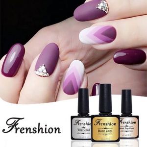 Gratis Monster Semi-Permanente Gel Polish Clear Verf Uv Led Soak Off Nail Gel Top Coat Rubber Base Coat