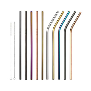 Mars Expo Sipwell Pailles Pailles En Acier Inoxydable avec des Pailles <span class=keywords><strong>Sac</strong></span> et Brosses De Nettoyage - Product Image 1