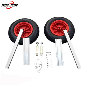 Pair of Heavy Duty Aluminum Alloy <strong>Dinghy</strong> Launching <strong>Wheels</strong> for Inflatable Boats 14 Inches - Product Image 6