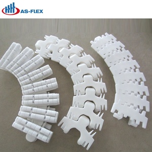 Chaîne de convoyeur en plastique AS-FLEX XMTL83 <span class=keywords><strong>AF83</strong></span> à feuilles, à traction renforcée, avec pince latérale flexible personnalisée - Product Image 6