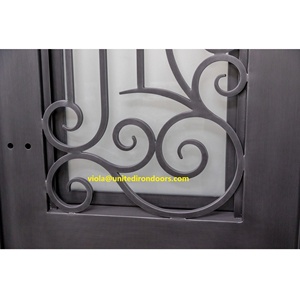 SZ-104 Classico e <span class=keywords><strong>Vintage</strong></span> Round Top Matrimoniale In Ferro Battuto Porta D'ingresso - Product Image 2