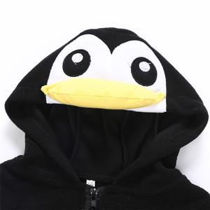 Factory wholesale cartoon animal long sleeve baby jumpsuit polar fleece baby children's clothing winter - Product Image 3