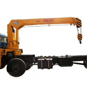 Thủy Lực Boom Truck 8 Tấn Tải Biểu Đồ Cần Cẩu Ở Dubai