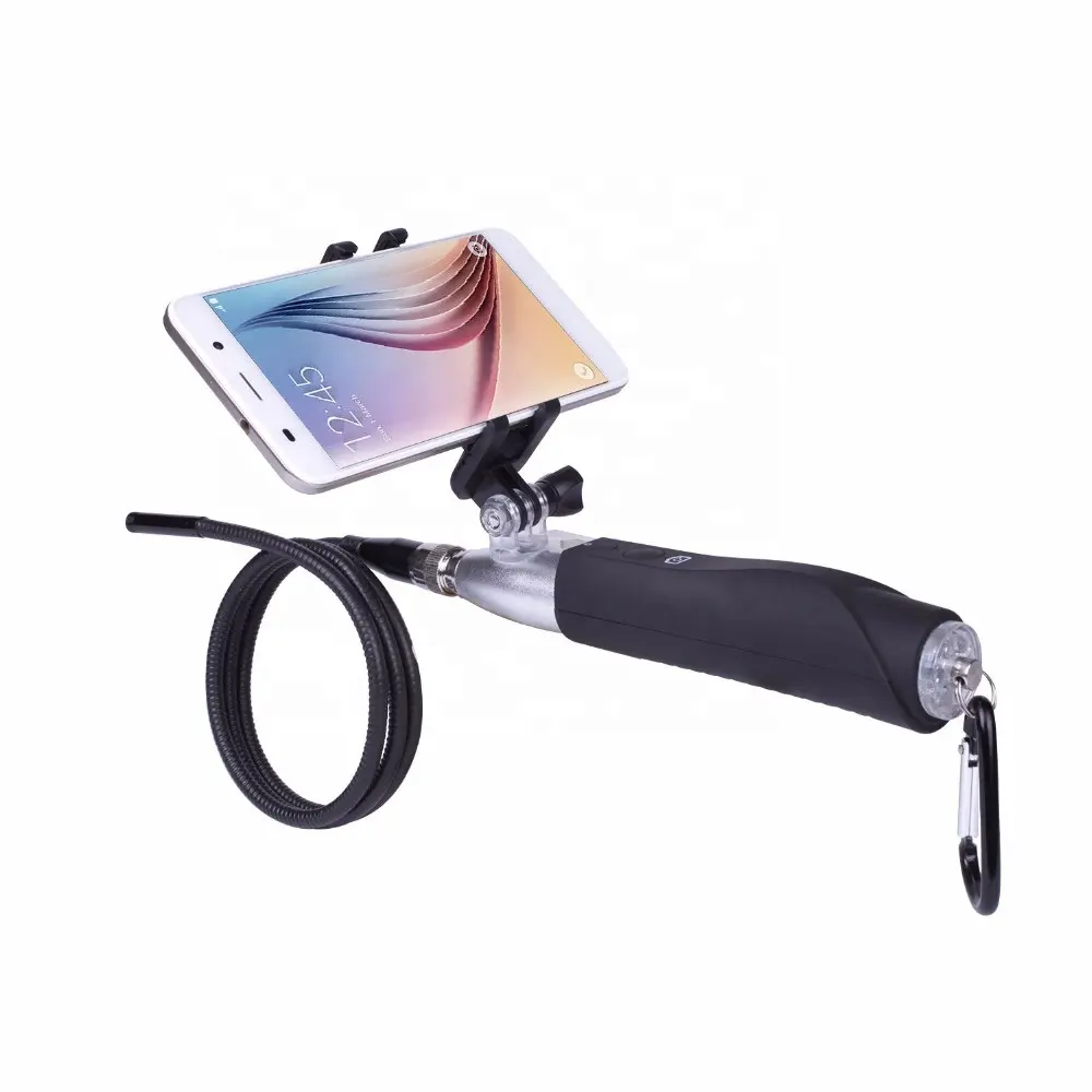 Caméra Endoscope à poignée Wifi 5.5mm 6 lumières LED Android et IOS serpent caméra endoscopique Wifi