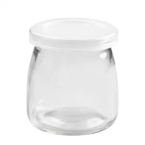 Chịu Nhiệt Pudding Ly Thủy Tinh Pudding Jar Sữa Chua Ly