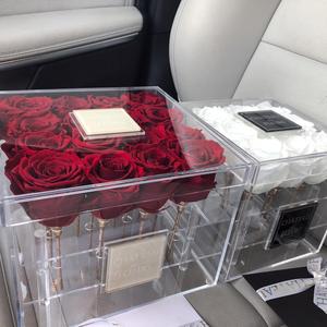 Boîte à fleurs en acrylique transparente PMMA, vente en gros, mode, 25 trous, boîte de luxe - Product Image 3