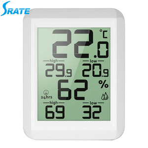 Máy Đo Nhiệt Độ Và Độ Ẩm Màn Hình LCD, Máy Đo Độ Ẩm Nhiệt Kế Thời Tiết Trong Nhà, Theo Dõi Nhiệt Độ Và Độ Ẩm Cho Văn Phòng Tại Nhà - Product Image 2