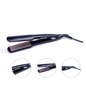 Plancha <span class=keywords><strong>de</strong></span> <span class=keywords><strong>pelo</strong></span> profesional <span class=keywords><strong>de</strong></span> hierro plano <span class=keywords><strong>de</strong></span> <span class=keywords><strong>titanio</strong></span> con pantalla Led Digital <span class=keywords><strong>de</strong></span> cerámica al mejor precio - Product Image 6
