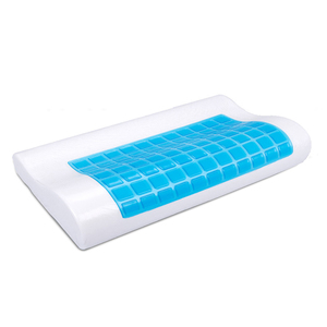 Almohada de espuma viscoelástica de <span class=keywords><strong>Gel</strong></span> en forma de B, cojín de espuma de memoria con <span class=keywords><strong>Gel</strong></span> refrigerante