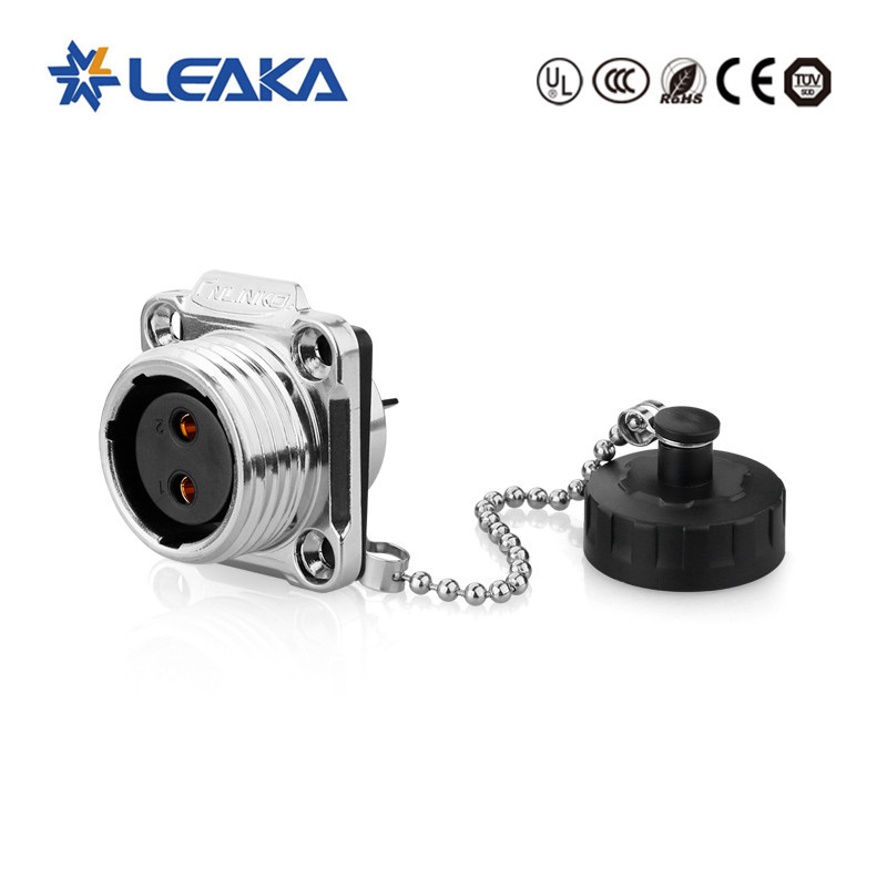 IP67 cable de alimentación de CA eléctrico conector macho y hembra 2 Pin conector impermeable