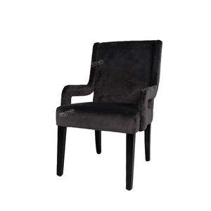 Màu đen nhung ghế gỗ phong cách cũ pháp tỉnh thỉnh thoảng ghế - Product Image 1