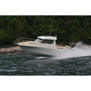 32WA Sport Fiberglass Speed Fishing Boat Cabin Boat Motor <strong>Yacht</strong> Support for Custom - Product Image 3