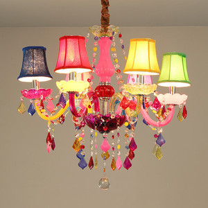 JYLIGHTING Đèn Chùm Pha Lê Nhiều Màu Hiện Đại Sang Trọng Thiết Kế Mới Cho Nữ Phòng Ngủ Công Chúa Cafe KTV Đèn Pha Lê Quán Bar - Product Image 3