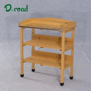 Exceptionnel jardin décoration extérieure en bois <span class=keywords><strong>table</strong></span> <span class=keywords><strong>de</strong></span> <span class=keywords><strong>rempotage</strong></span> <span class=keywords><strong>rempotage</strong></span> banc - Product Image 4