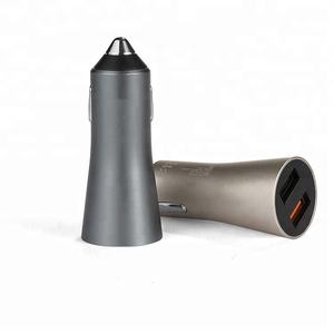 Hohe qualität aluminium quick charge <span class=keywords><strong>3</strong></span>,0 auto batterie ladegerät mit 2 usb port - Product Image 2