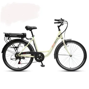 แบตเตอรี่ด้านหลัง Lady แฟชั่น <span class=keywords><strong>City</strong></span> Steel ไฟฟ้าจักรยาน - Product Image 1
