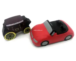 Bmt-boule Anti-Stress en forme de voiture, jouet en plastique souple, personnalisé, vente en gros, usine