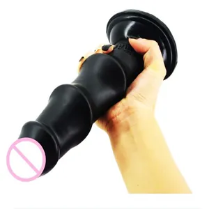 FAAK Sex Shop LWYJ Couple 3 Beads Expanding Anus Device Thread Dildo Plug Relax Toys Kit Adult Products for Men and Women,Black