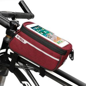 Bolsa Impermeable para Bicicleta de Montaña o Carretera B-SOUL, Bolsa para Manillar, Bolsa para Tubo Superior, Bolsa para Teléfono Celular de Ciclismo de 6.0 Pulgadas - Product Image 1