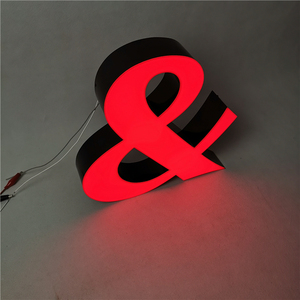 Panneau de lettres 3D à Led sans bords, lettres en carton publicitaire, mot sans bords, canal pour extérieur