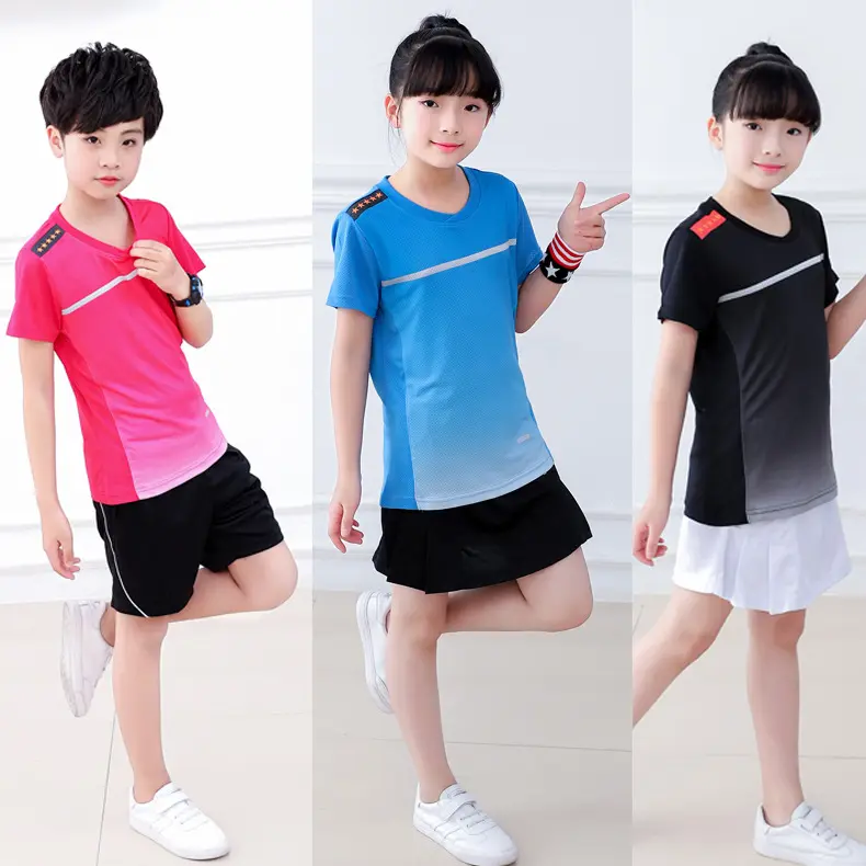 Tennis Slijtage 100% Polyester Gesublimeerd Korfbalvereniging Jurk voor studenten school meisjes jongens baseball wear