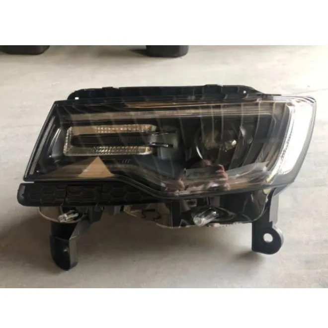 Auto headlamp parts HID xenon headlight assembly for Jeep Grand Cherokee 2014 2015 2016 black version plug and play