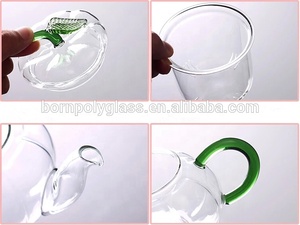 <span class=keywords><strong>Théière</strong></span> infuseur en verre résistant à la chaleur directe <span class=keywords><strong>citrouille</strong></span> souvenirs faits à la main - Product Image 3