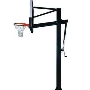 带玻璃篮板的72英寸地面篮球系统