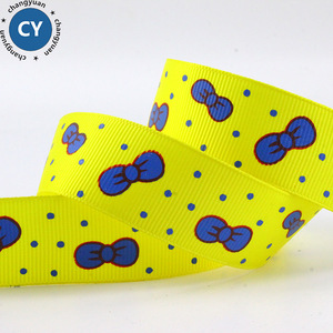 mariposa decoración de flores impreso Floral tejer grogrén (ligamento tafetán cinta de 2 colores cinta de impresión - Product Image 1
