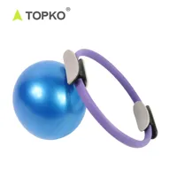 TOPKO fabricante Mini Yoga pelota de ejercicio con anillo de Pilates