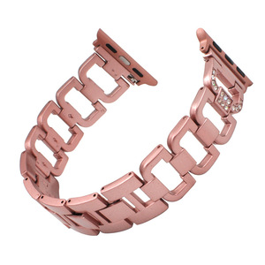 Bracciale di lusso cinturino in metallo acciaio inox per Apple <span class=keywords><strong>Watch</strong></span> serie 11 10 <span class=keywords><strong>9</strong></span> 8 7 6 5 4 3 SE 49mm 46mm 38mm - Product Image 3