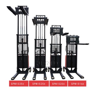 Мобильный мини полуэлектрический 1500 кг 1.5ton 2ton полу авто Электрический поддон lifter прогулки укладчик - Product Image 5