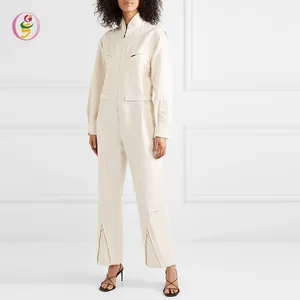 Groothandel Dames Formele Ietwat Losse Pasvorm Uit Één Stuk Twill Jumpsuit