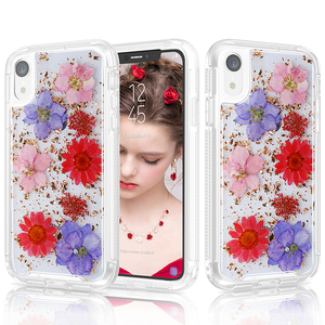 2 en 1 híbrido a prueba de golpes a prueba de 360 funda de protección completa Real flor Teléfono, caso para iPhone XR - Product Image 3