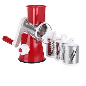 <strong>Rotary</strong> Handheld Vegetable Slicer <strong>Cheese</strong> <strong>Grater</strong> with Suction Cup Feet - Product Image 1