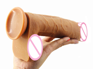 <strong>Top</strong> <strong>Selling</strong> 8.4 &quot; Double Layered Liqulicone <strong>Dildo</strong> Real for Man and Women, Elastic Silicone <strong>Dildo</strong> Artificial Penis Realisticid Si - Product Image 3