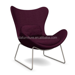 Moderna sala de sillón perezoso de madera Silla de salón y otomana - Product Image 2