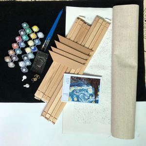 Bricolaje Pintura al óleo por Number Kit Big Ben con siete colores, pintura adulta por números lienzo Dibujo con pinceles, 40x50 - Product Image 5